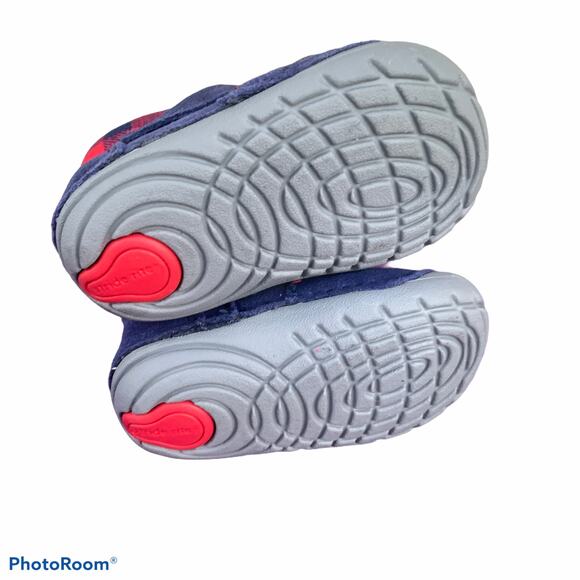 Stride Rite SM Oakley Blue & Red Suede Infant Boots Size 3 Months NWOT - Picture 4 of 14